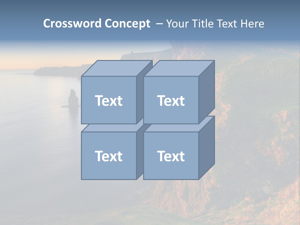 Coastline Famous Power PowerPoint Template