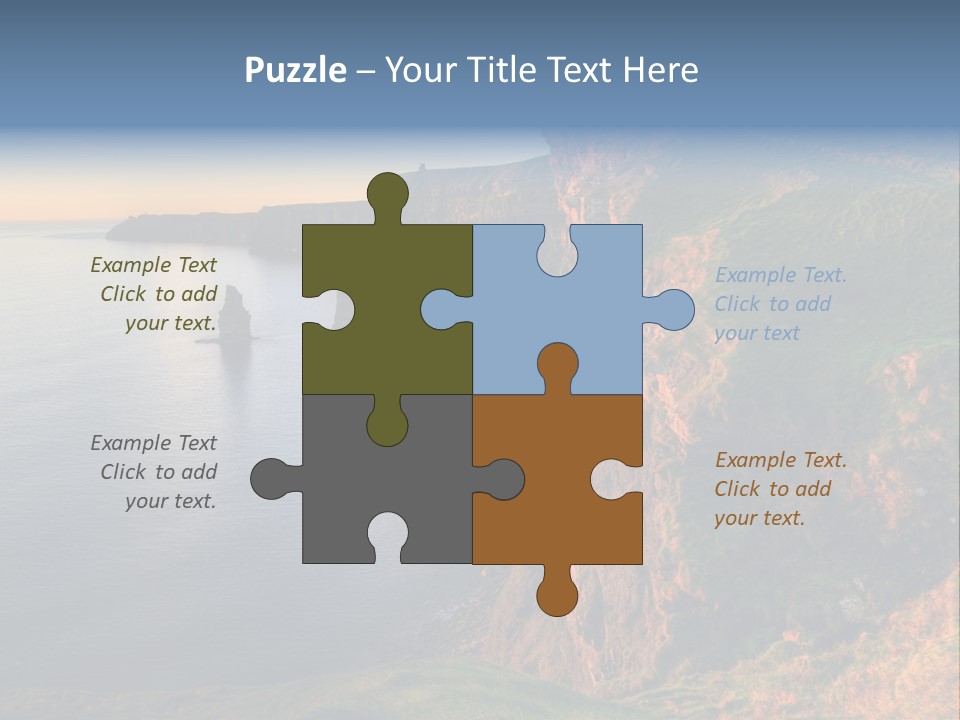 Coastline Famous Power PowerPoint Template