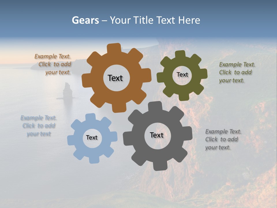 Coastline Famous Power PowerPoint Template