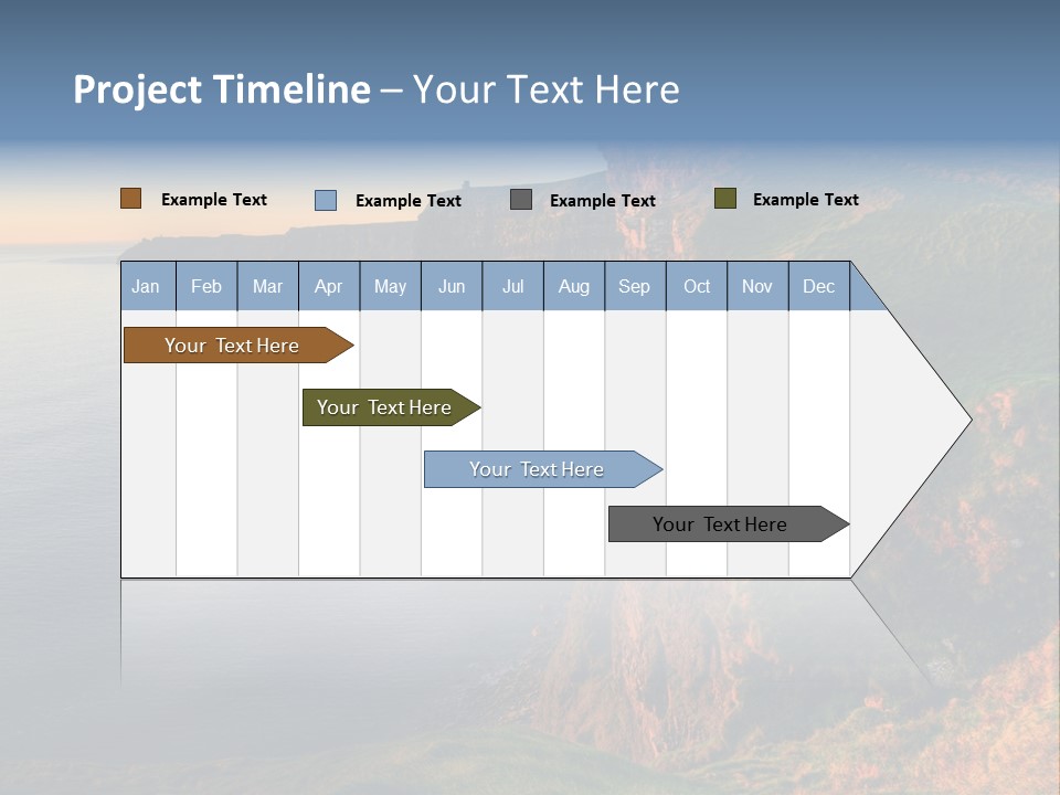 Coastline Famous Power PowerPoint Template