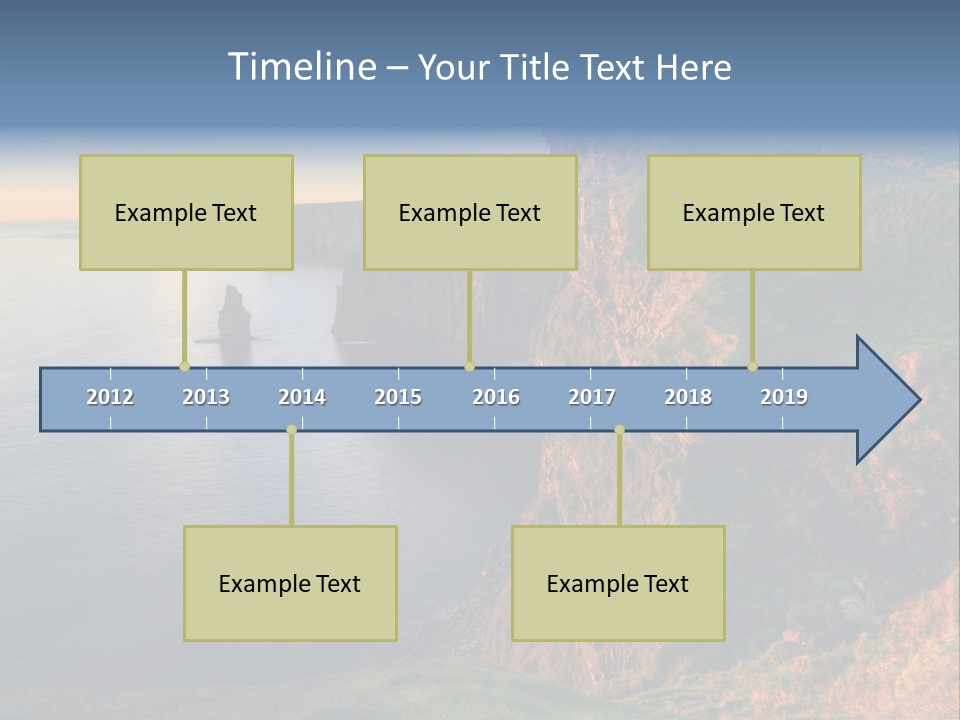 Coastline Famous Power PowerPoint Template