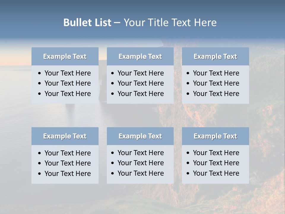 Coastline Famous Power PowerPoint Template