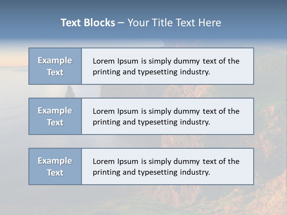 Coastline Famous Power PowerPoint Template