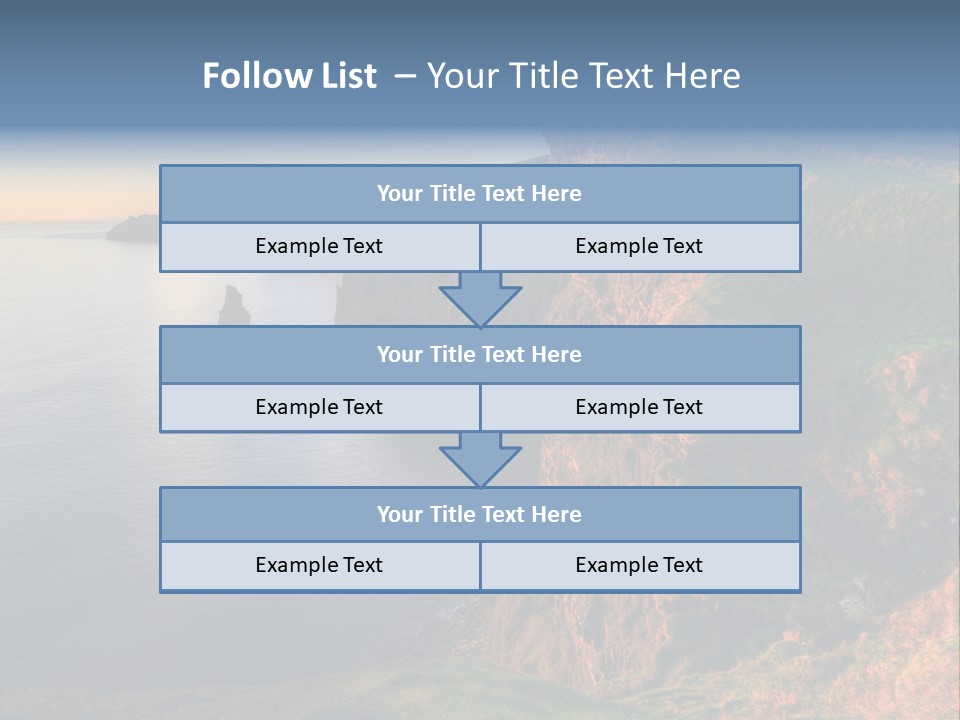 Coastline Famous Power PowerPoint Template