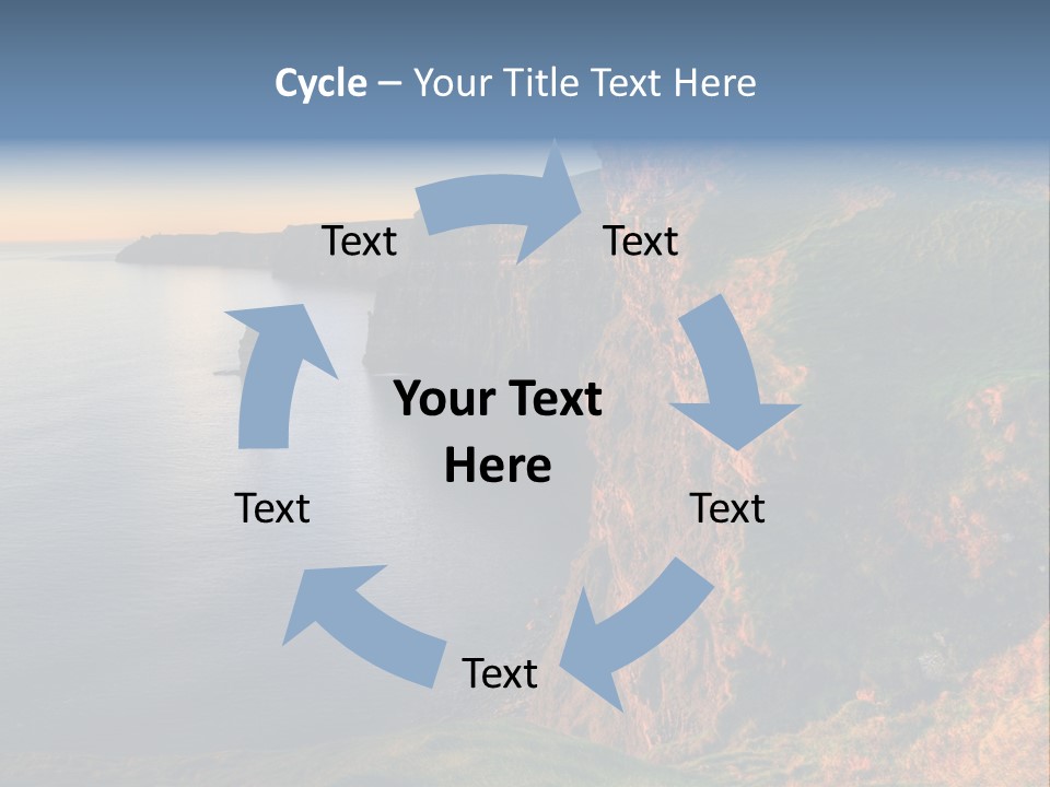 Coastline Famous Power PowerPoint Template