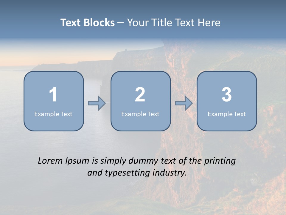 Coastline Famous Power PowerPoint Template