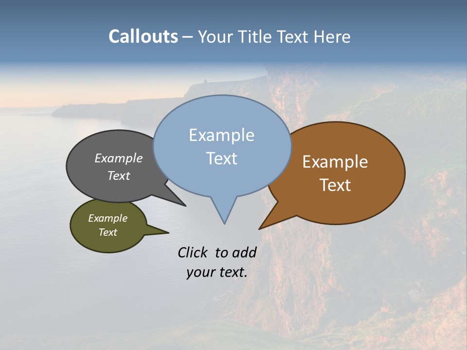 Coastline Famous Power PowerPoint Template