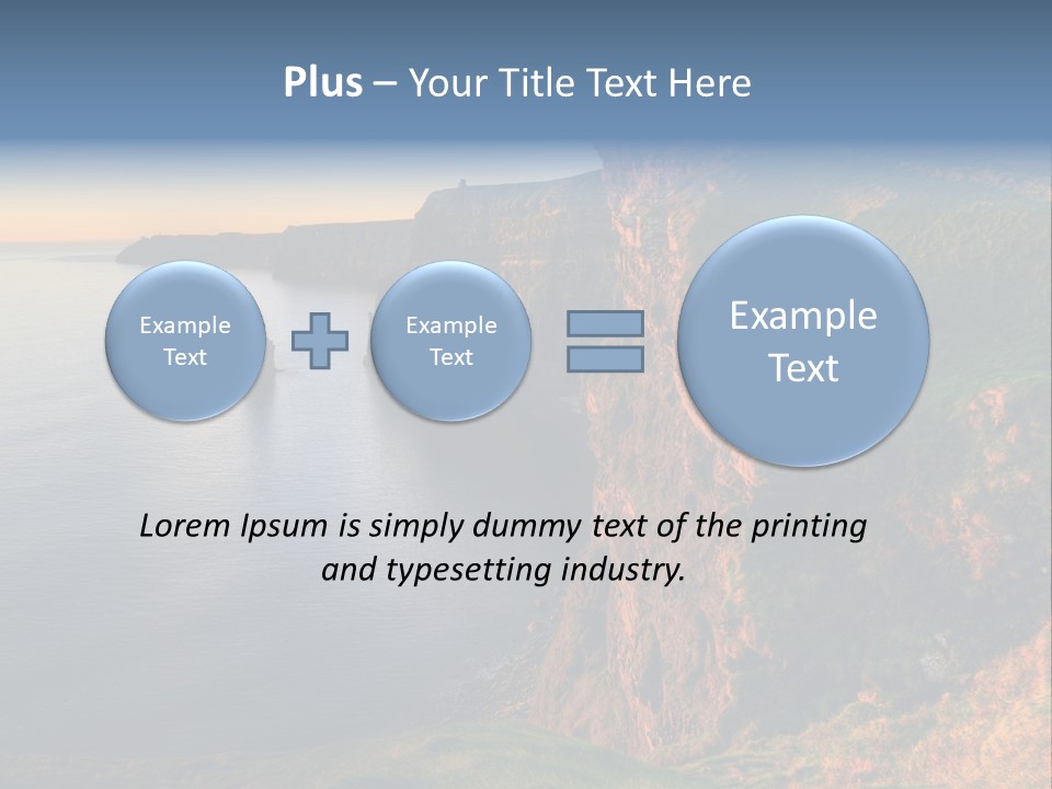 Coastline Famous Power PowerPoint Template