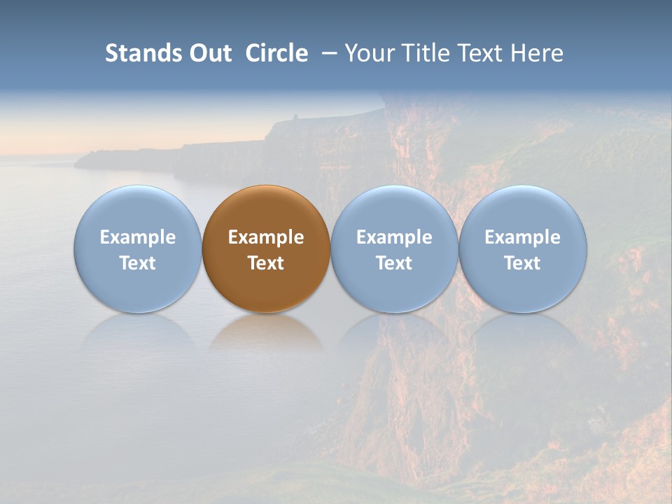 Coastline Famous Power PowerPoint Template