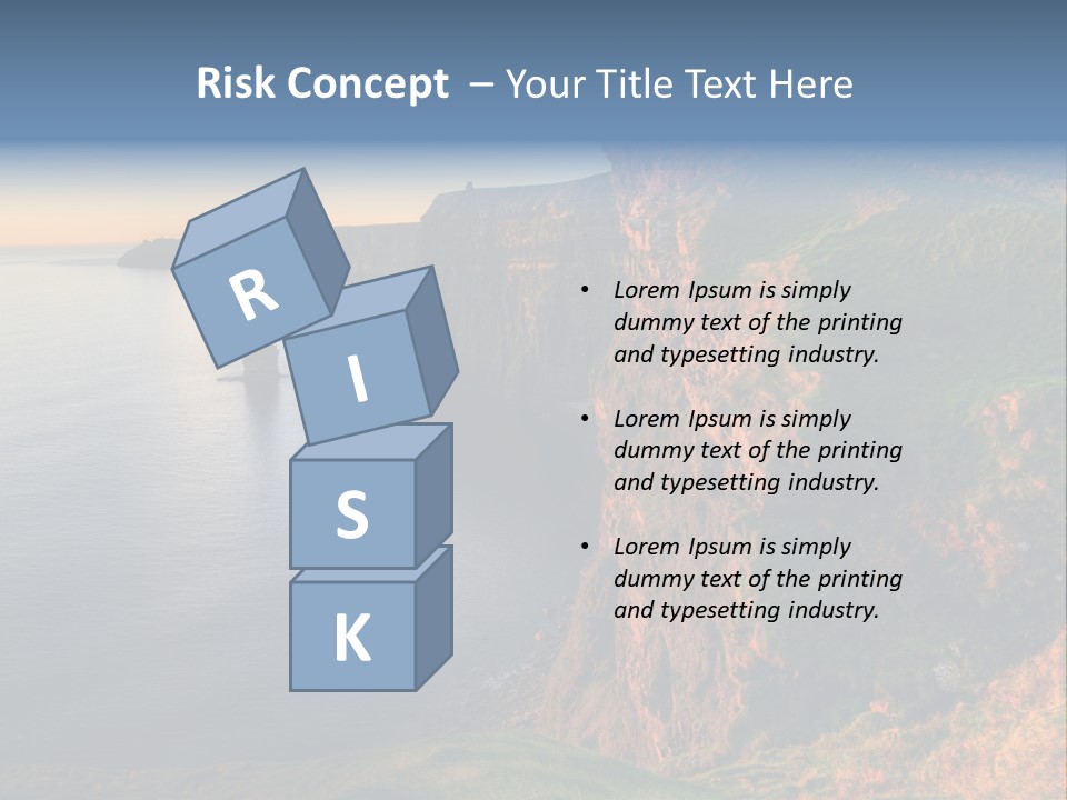 Coastline Famous Power PowerPoint Template