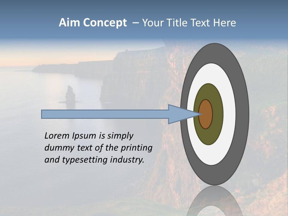 Coastline Famous Power PowerPoint Template