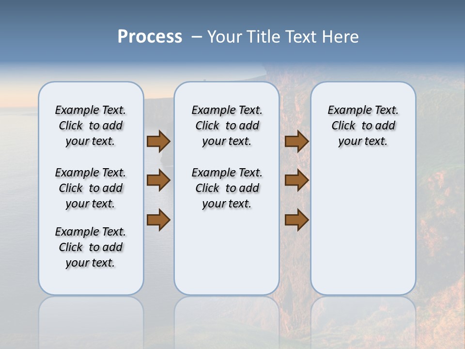 Coastline Famous Power PowerPoint Template
