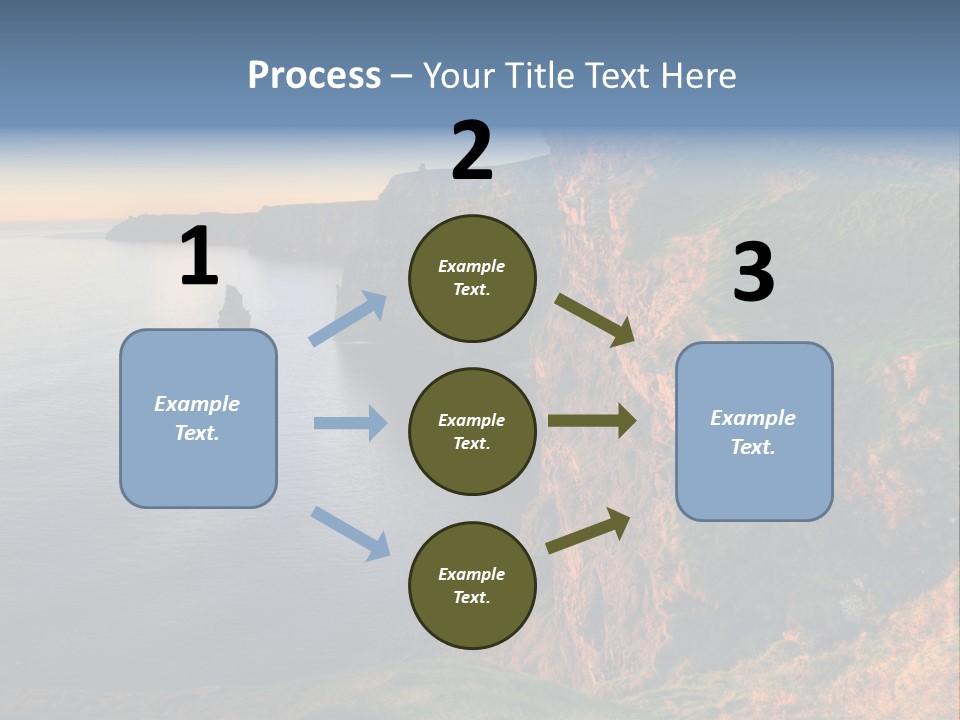Coastline Famous Power PowerPoint Template