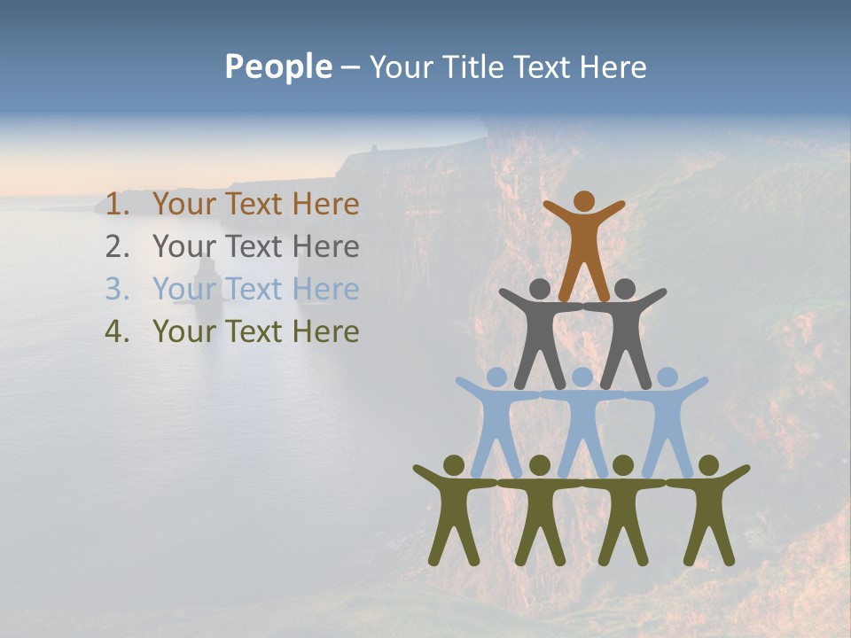 Coastline Famous Power PowerPoint Template