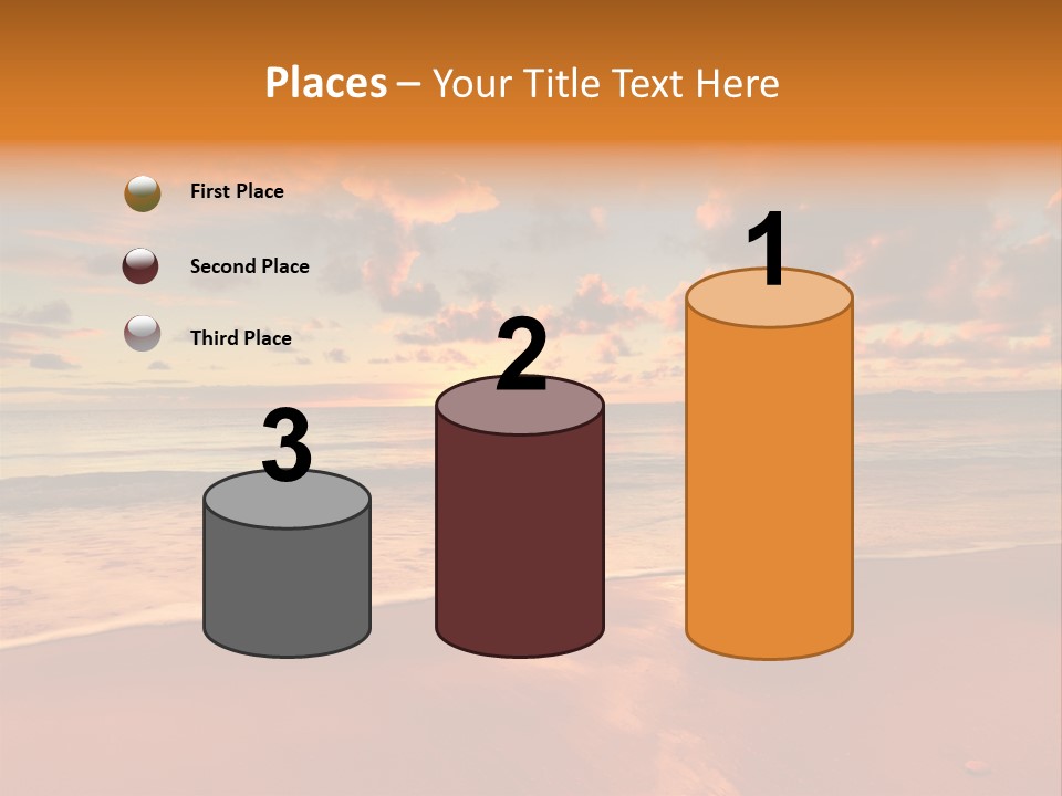 Orange Bay Season PowerPoint Template