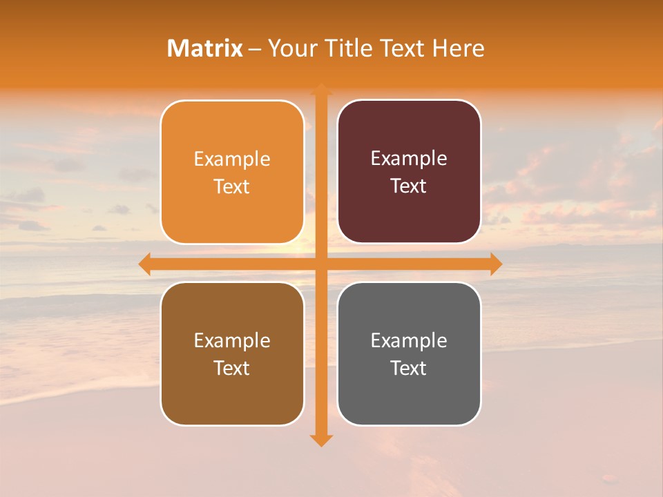 Orange Bay Season PowerPoint Template