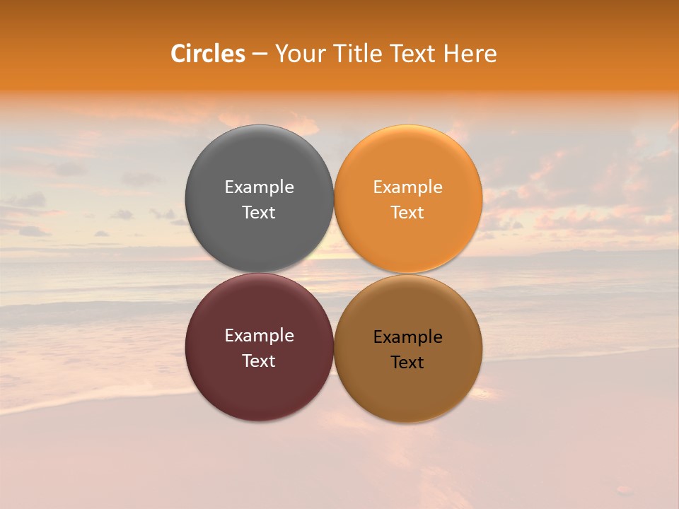 Orange Bay Season PowerPoint Template