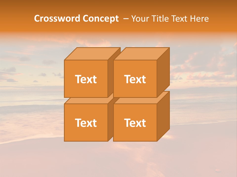 Orange Bay Season PowerPoint Template