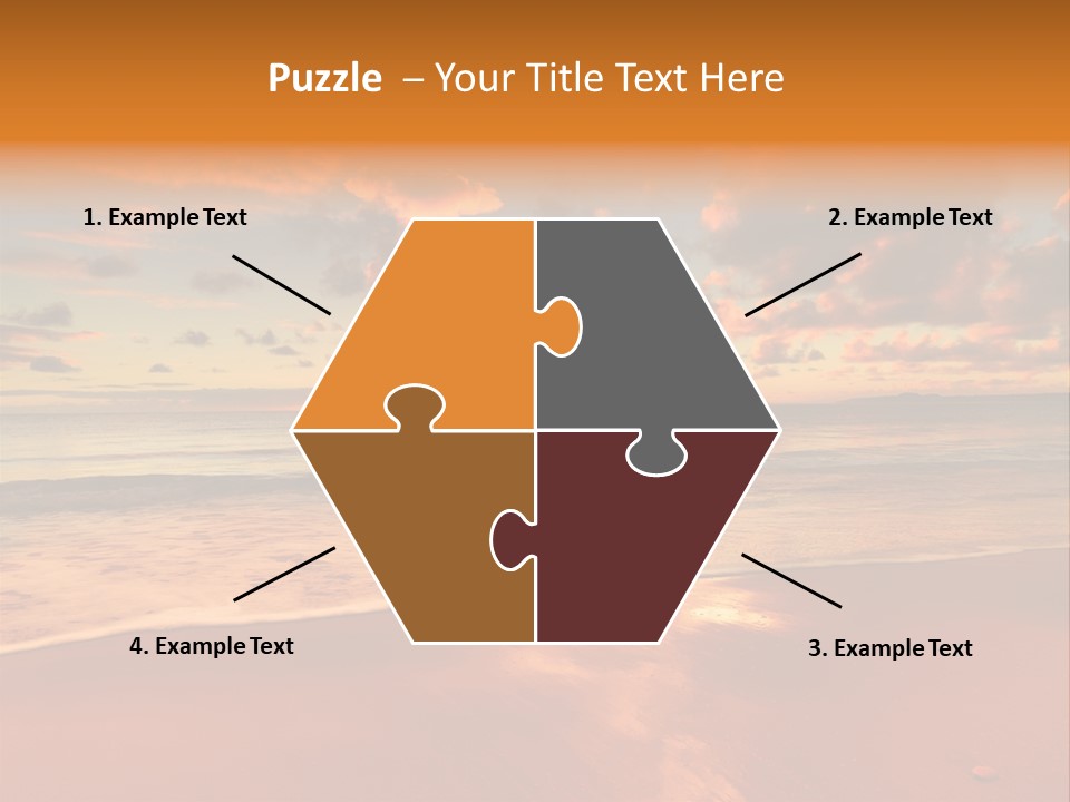 Orange Bay Season PowerPoint Template