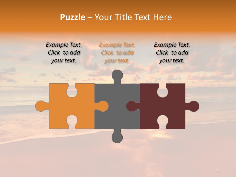 Orange Bay Season PowerPoint Template