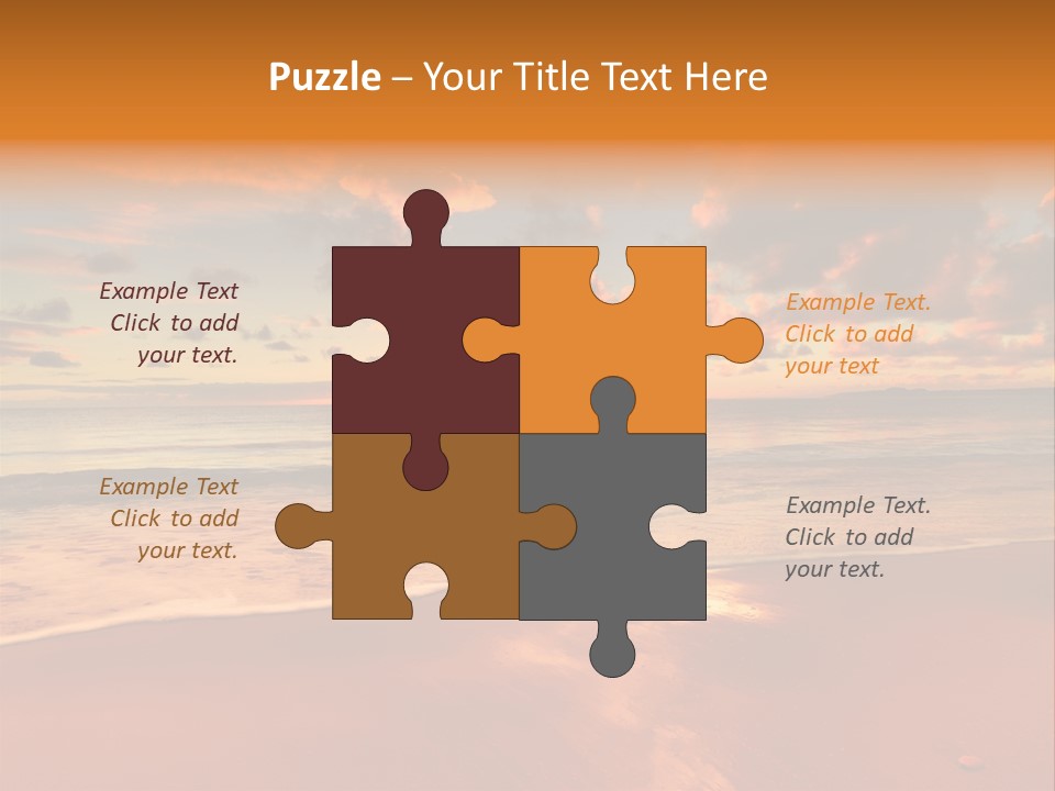 Orange Bay Season PowerPoint Template