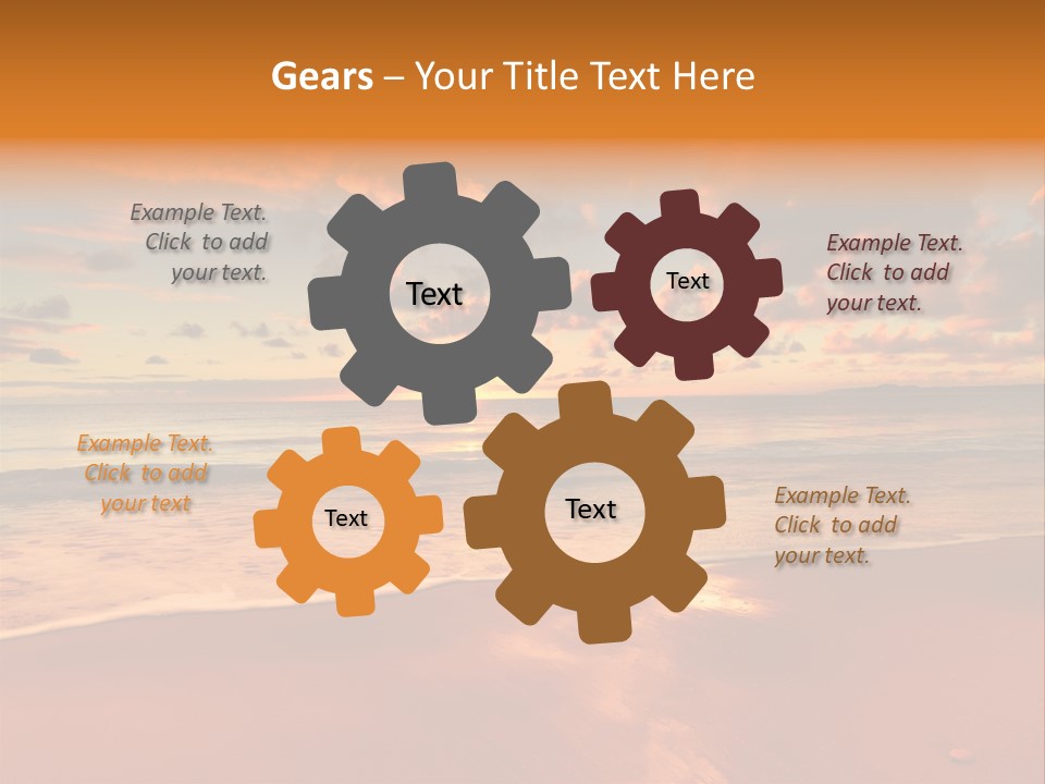 Orange Bay Season PowerPoint Template