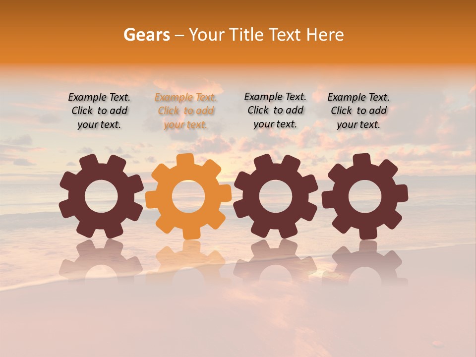Orange Bay Season PowerPoint Template