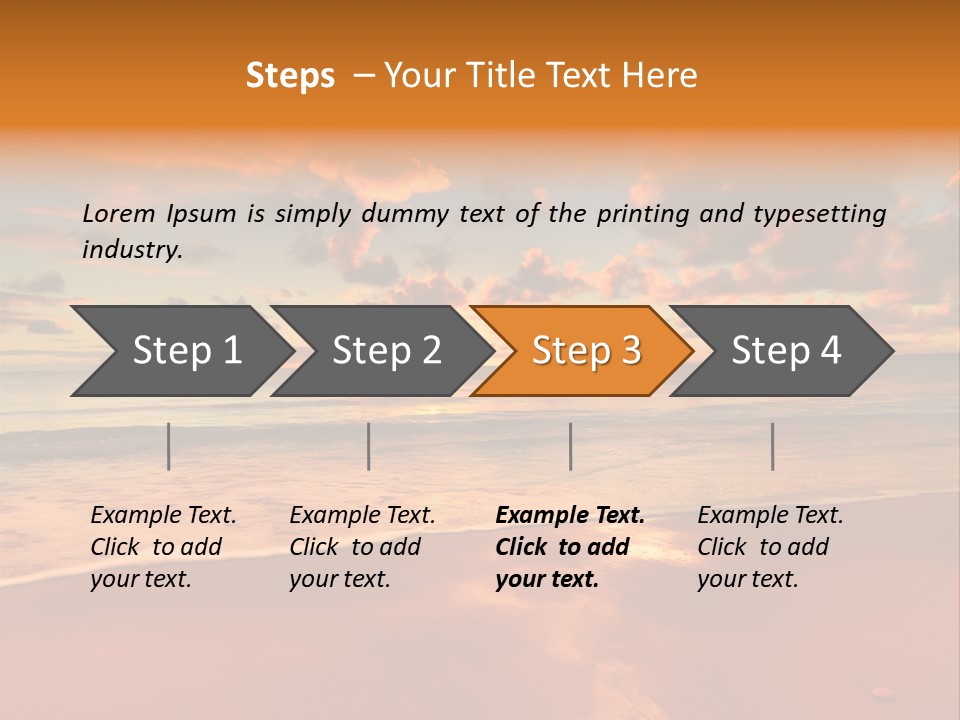 Orange Bay Season PowerPoint Template