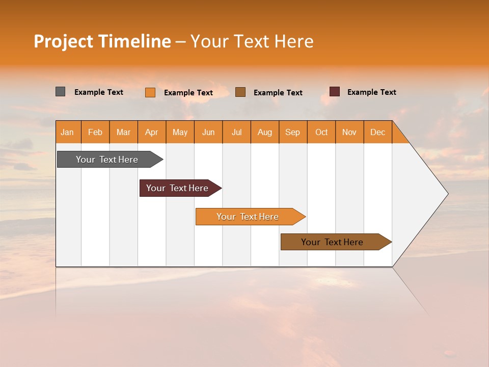 Orange Bay Season PowerPoint Template