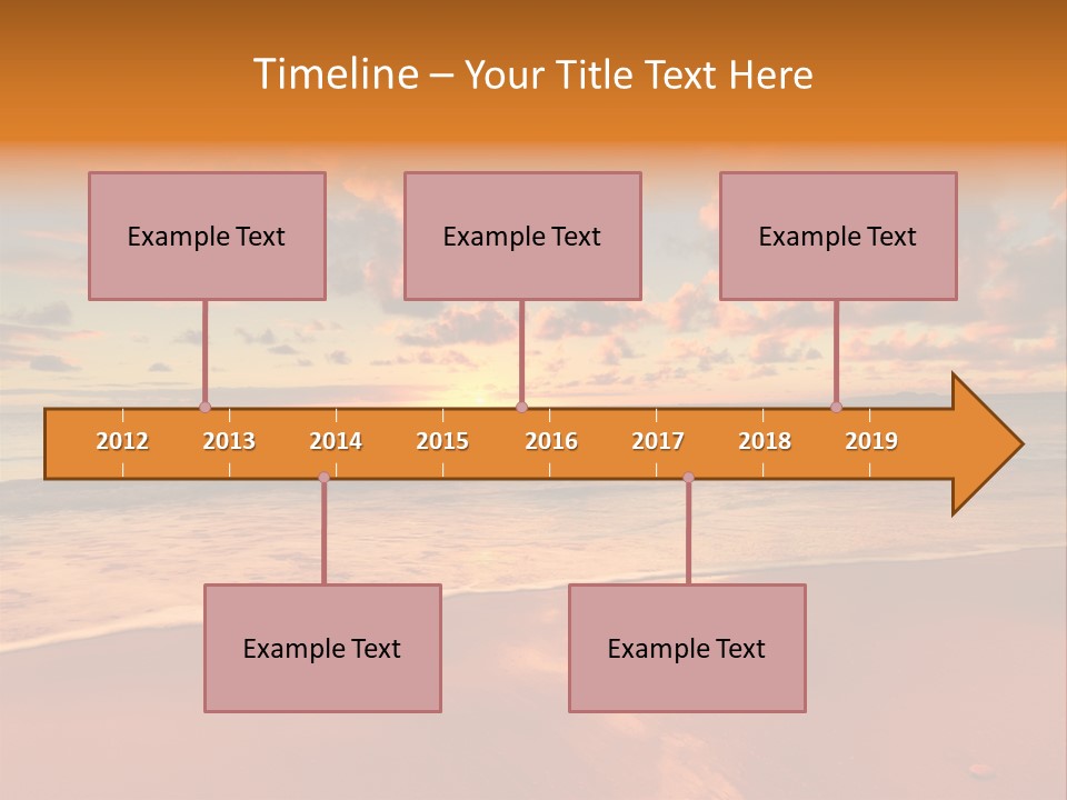 Orange Bay Season PowerPoint Template