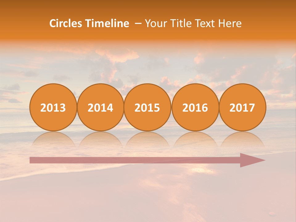 Orange Bay Season PowerPoint Template