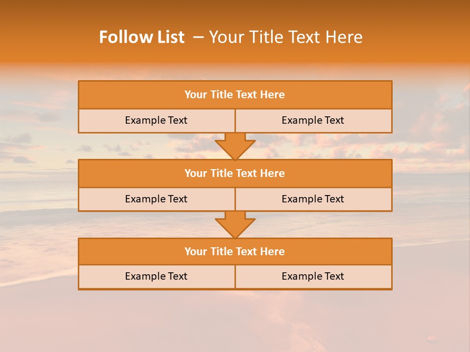 Orange Bay Season PowerPoint Template