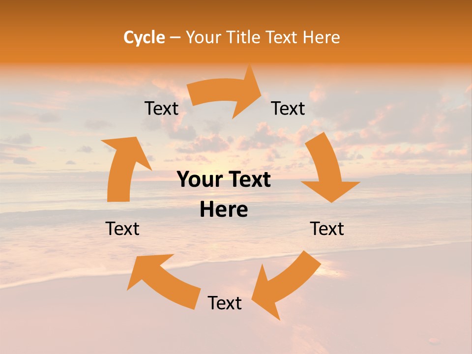 Orange Bay Season PowerPoint Template
