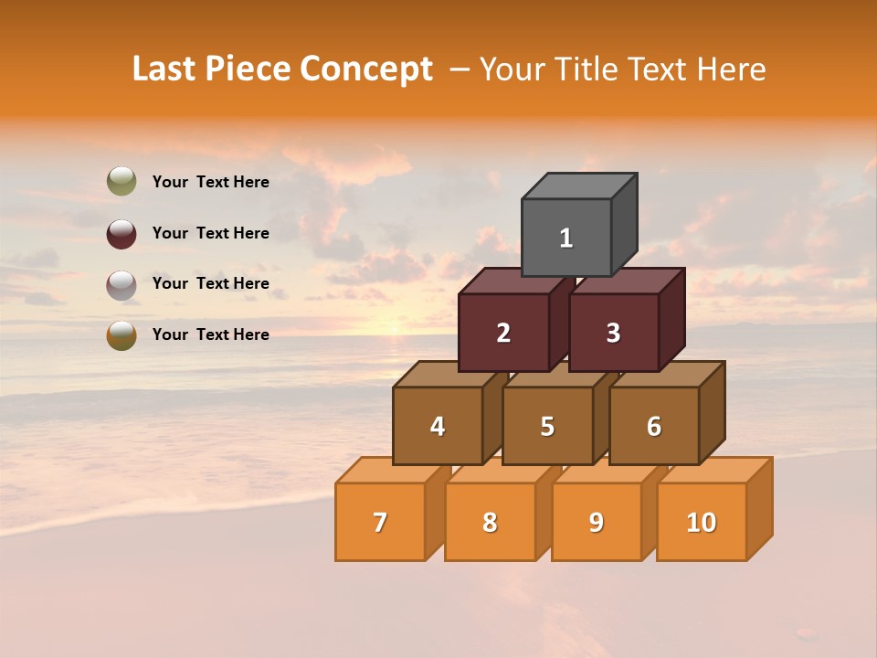 Orange Bay Season PowerPoint Template