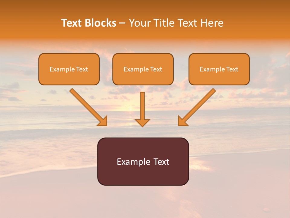 Orange Bay Season PowerPoint Template