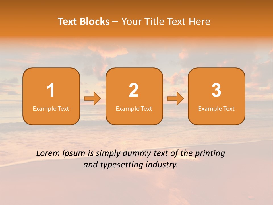 Orange Bay Season PowerPoint Template