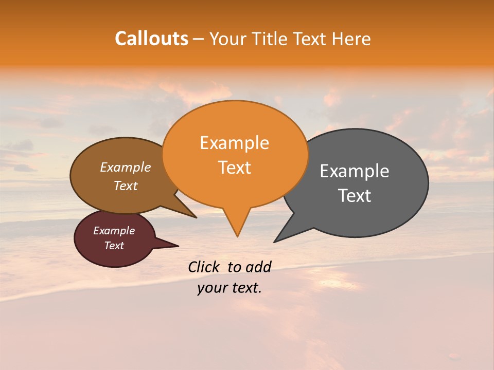 Orange Bay Season PowerPoint Template