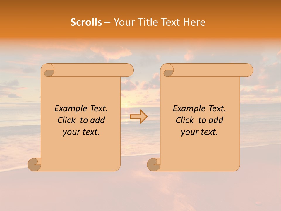 Orange Bay Season PowerPoint Template