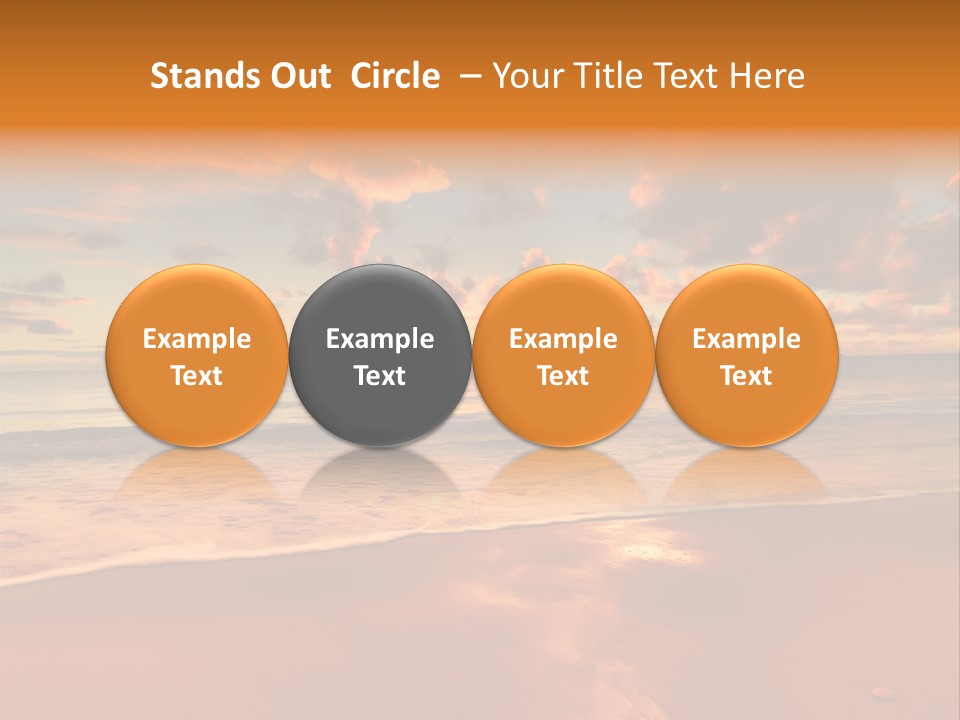 Orange Bay Season PowerPoint Template