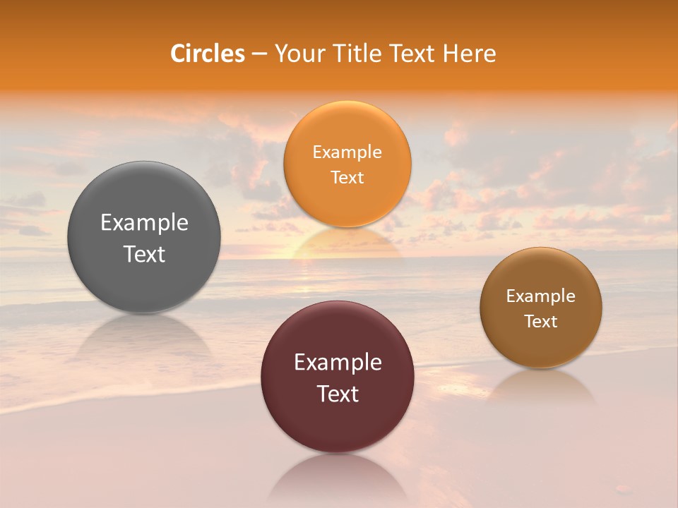 Orange Bay Season PowerPoint Template