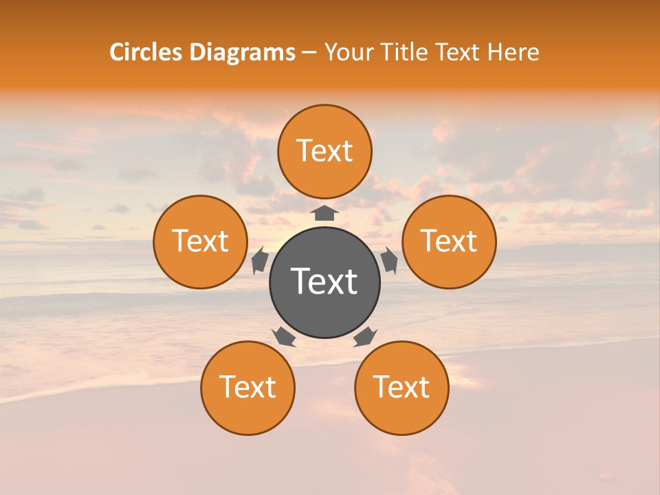 Orange Bay Season PowerPoint Template