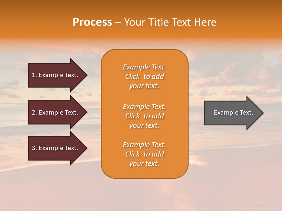 Orange Bay Season PowerPoint Template