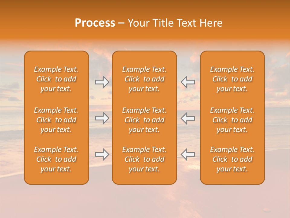Orange Bay Season PowerPoint Template