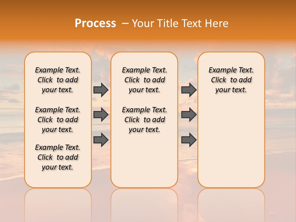 Orange Bay Season PowerPoint Template