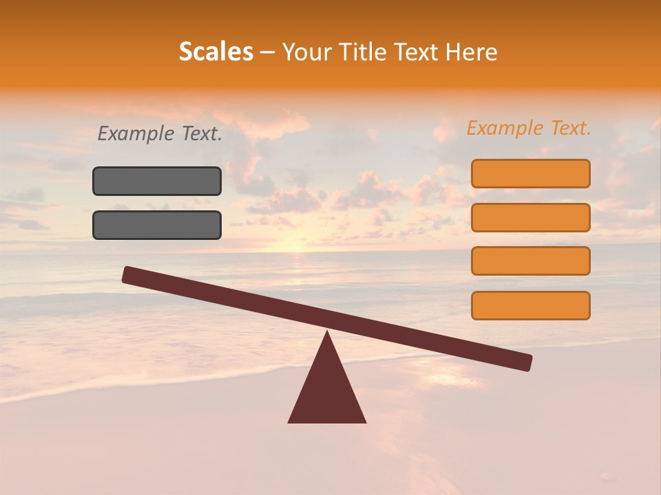 Orange Bay Season PowerPoint Template