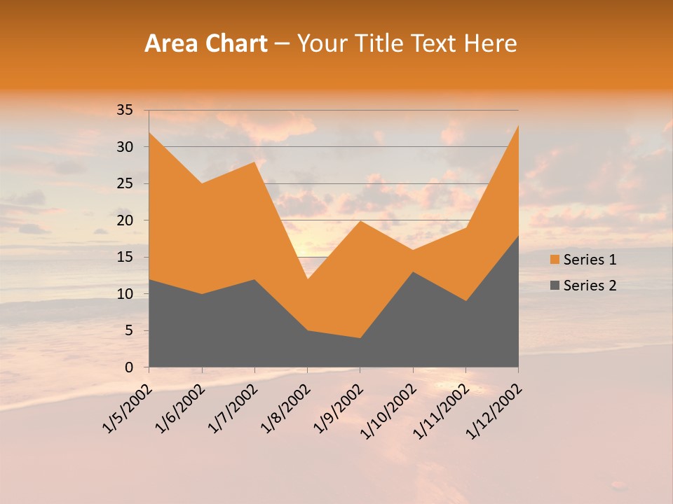 Orange Bay Season PowerPoint Template