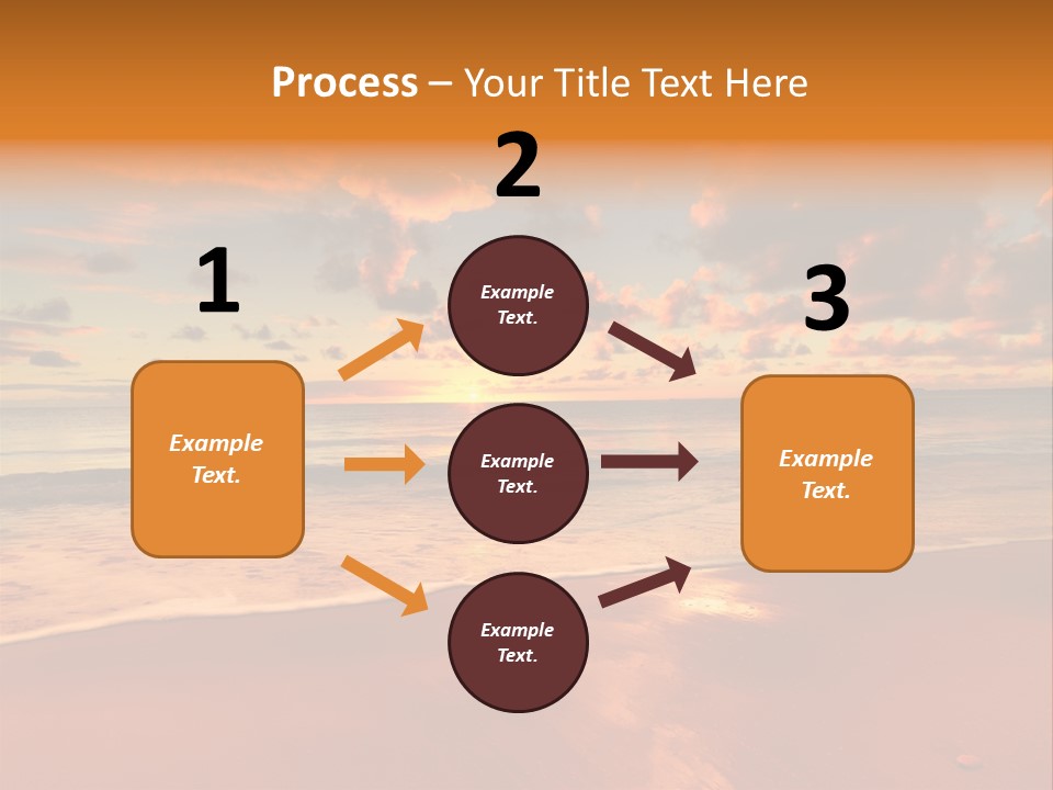 Orange Bay Season PowerPoint Template