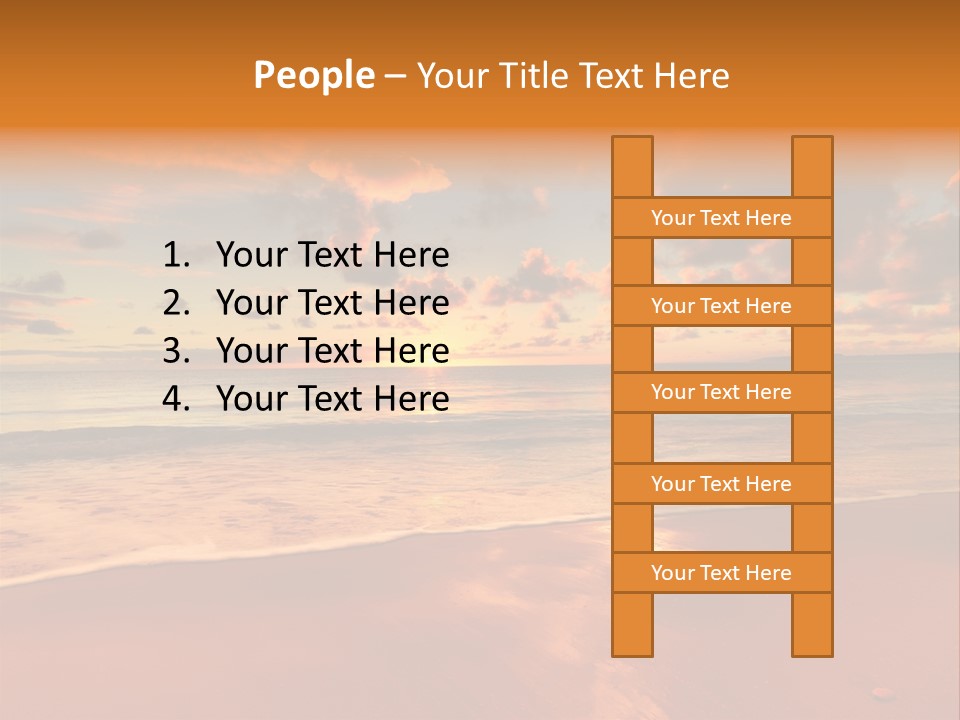 Orange Bay Season PowerPoint Template