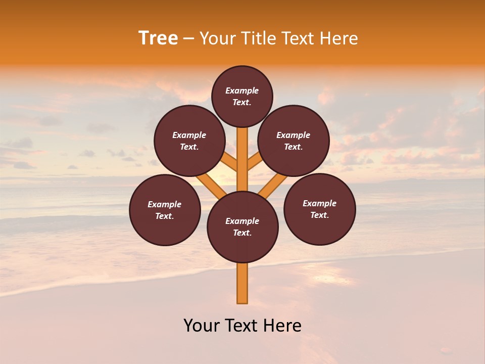 Orange Bay Season PowerPoint Template