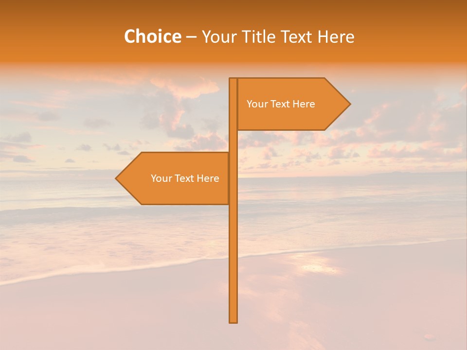 Orange Bay Season PowerPoint Template
